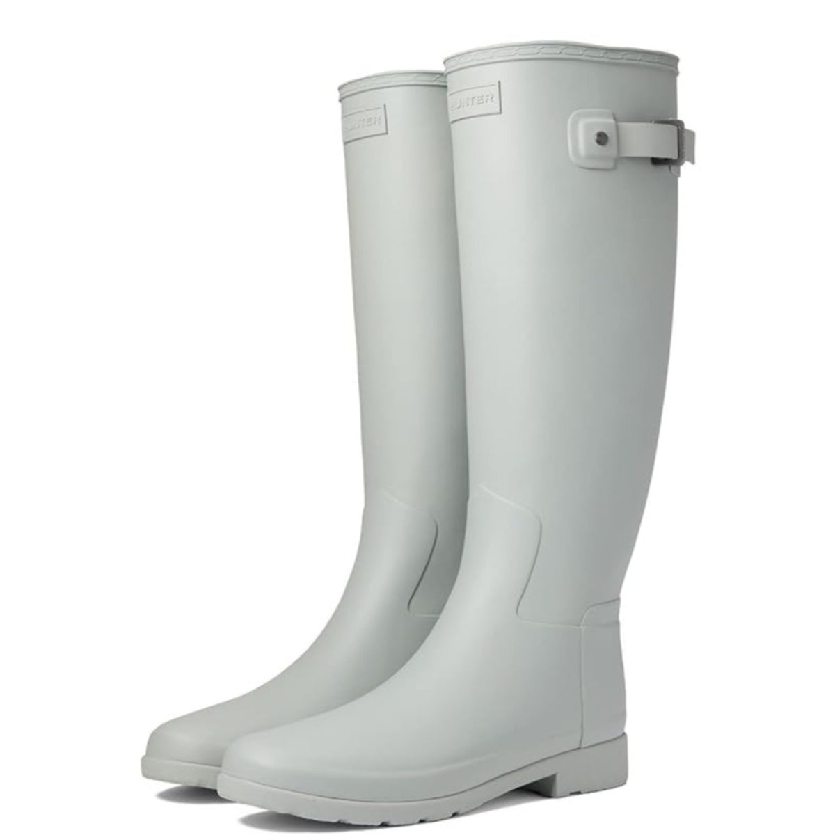 Hunter Women’s Original Refined Tall Rain Boots Ice Grey Size 9