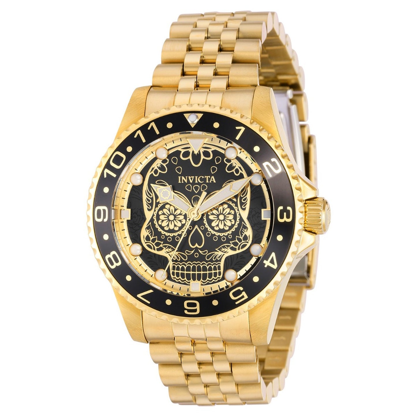Invicta Men's 40mm Pro Diver Dia De Los Muertos Men's MOP Skull Dial Watch