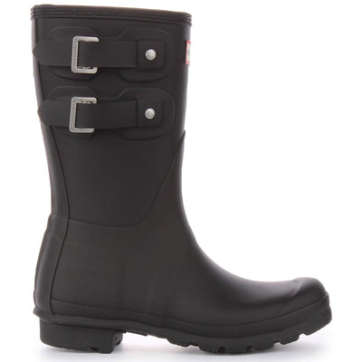 Hunter Short Multi Original Short Rubber Welly Womens Boots Black US 10 HUNTER