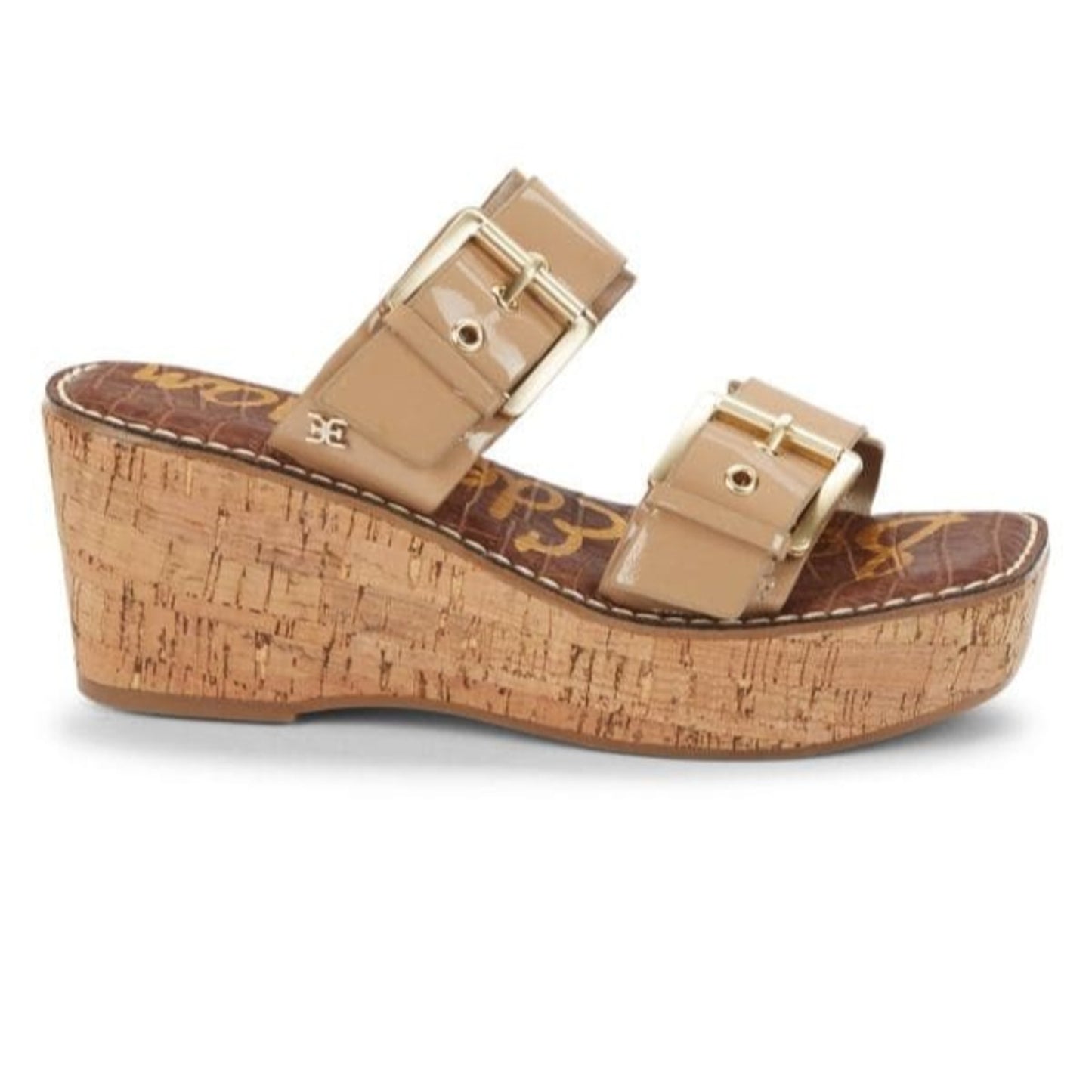 New Womens Sam Edelman Anna Patent Leather Platform Sandals Size 8.5 M
