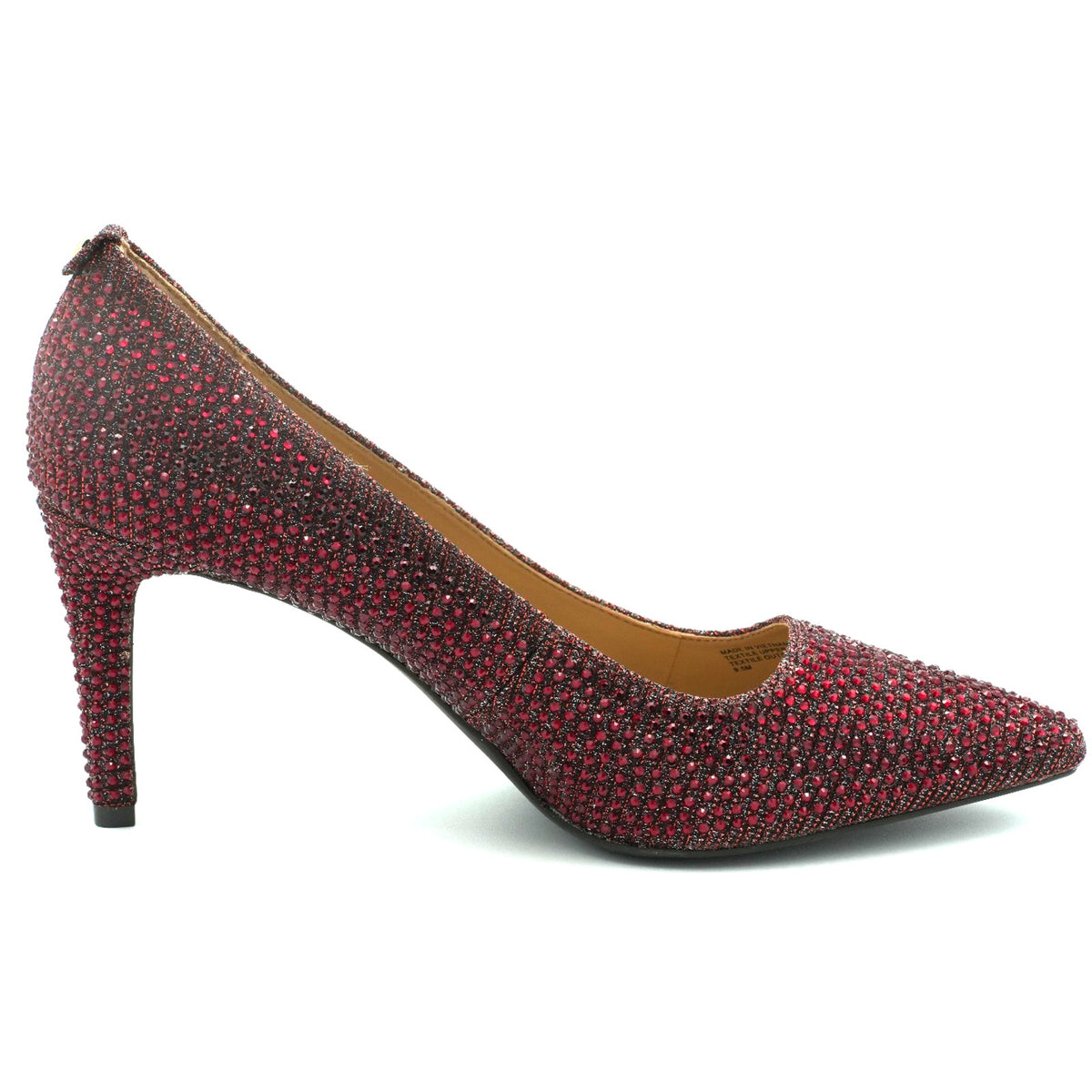 Michael KORS DOROTHY FLEX CLASSIC DARK BERRY CRYSTALS PUMPS 8.5 M