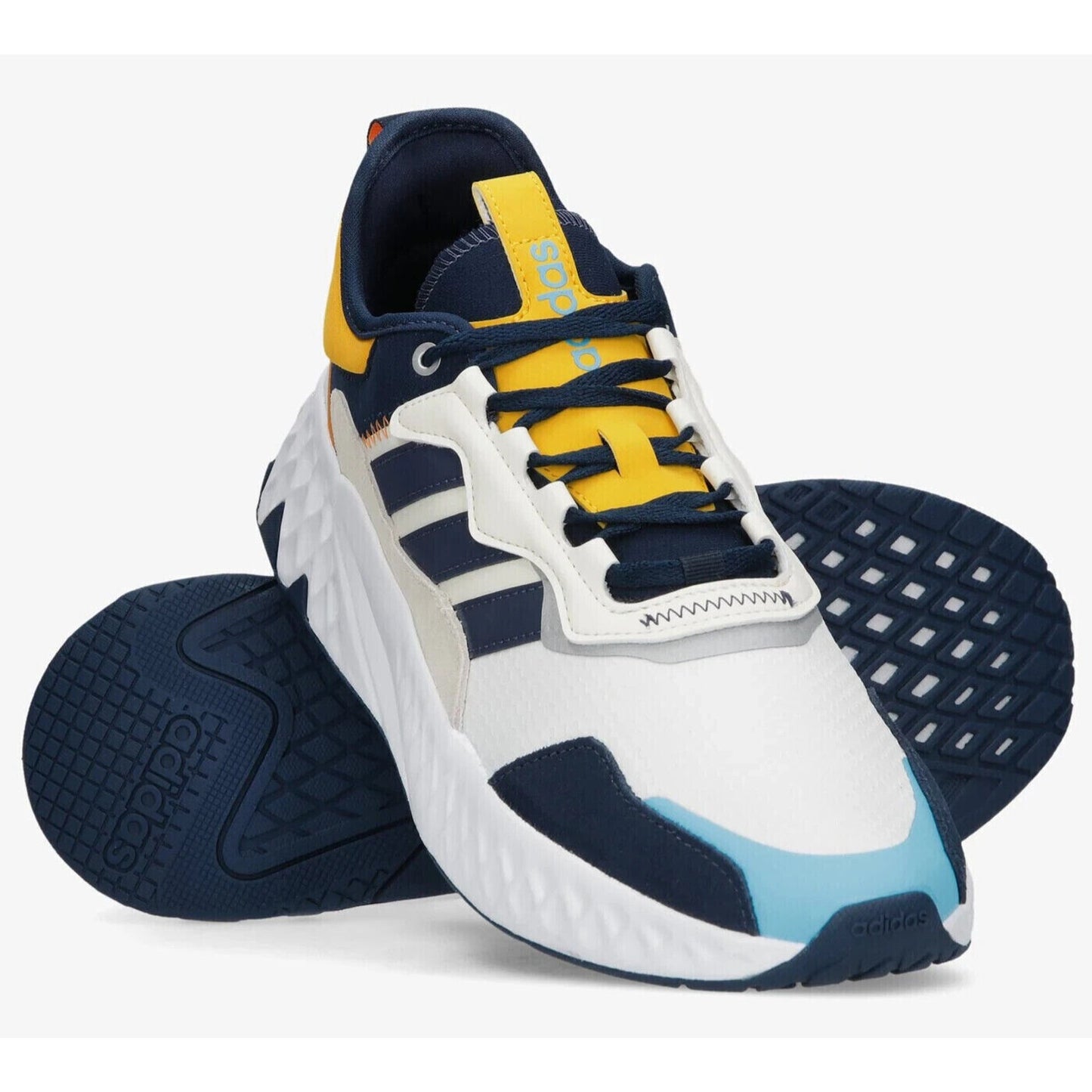 Adidas Futurepool 2.0 Cloud White/Collegiate Navy/Bold Gold 11.5 M