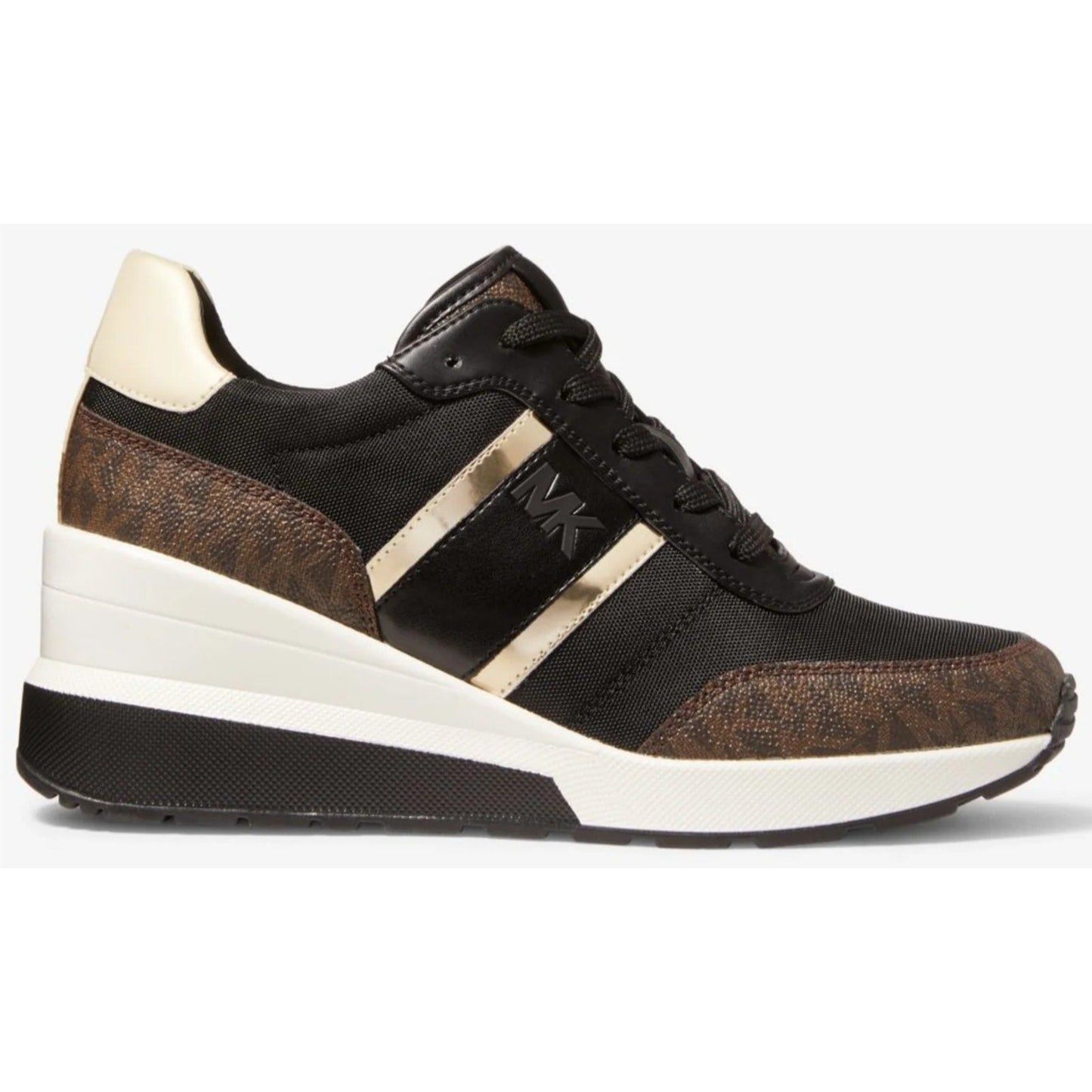 MICHAEL KORS Black/BROWN WOMENS TENNIS SHOE SIZE 7- 43S2MAFSCD BLK Michael Kors