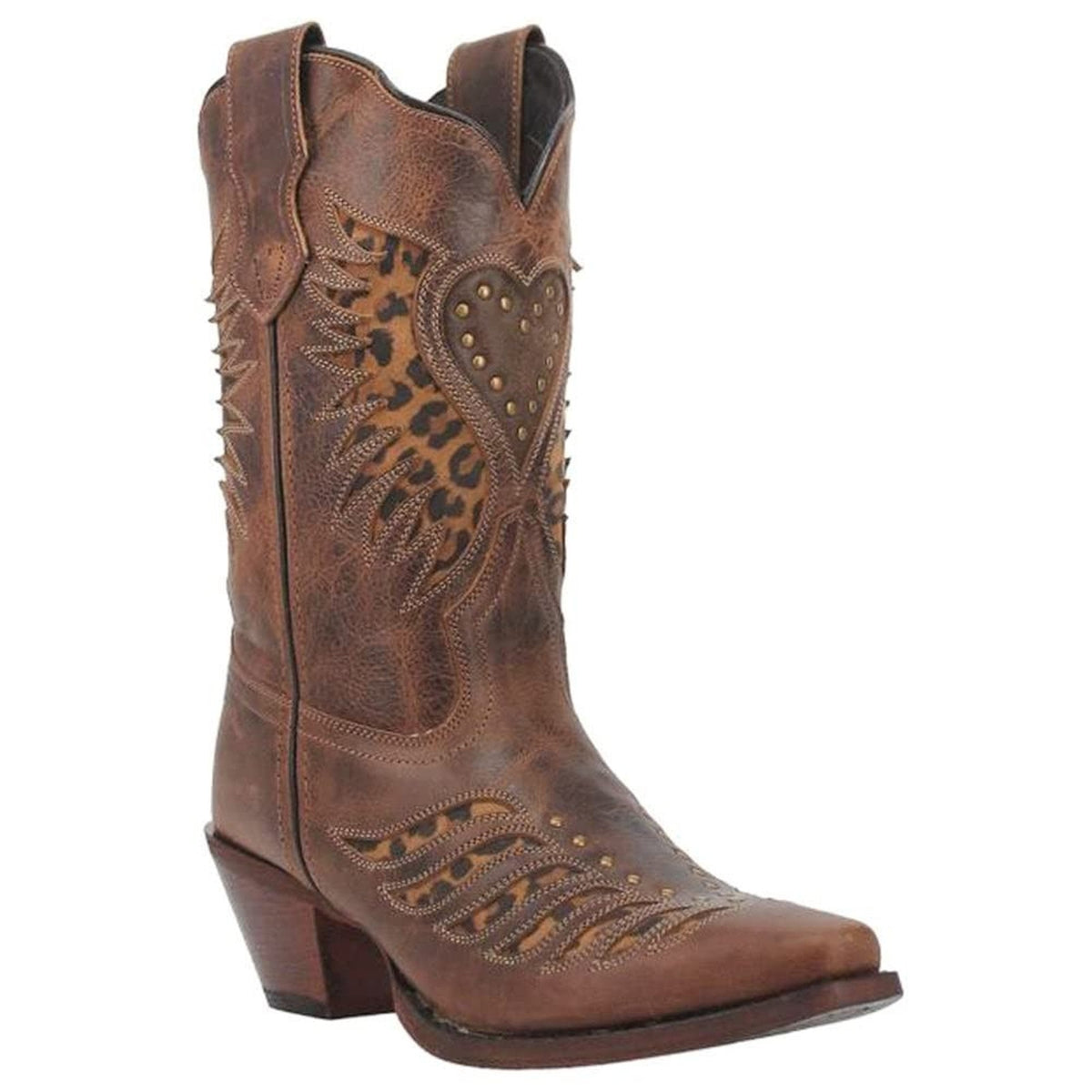 Laredo Stella Women's Pull on boots Tan Leather Size 8.5 M