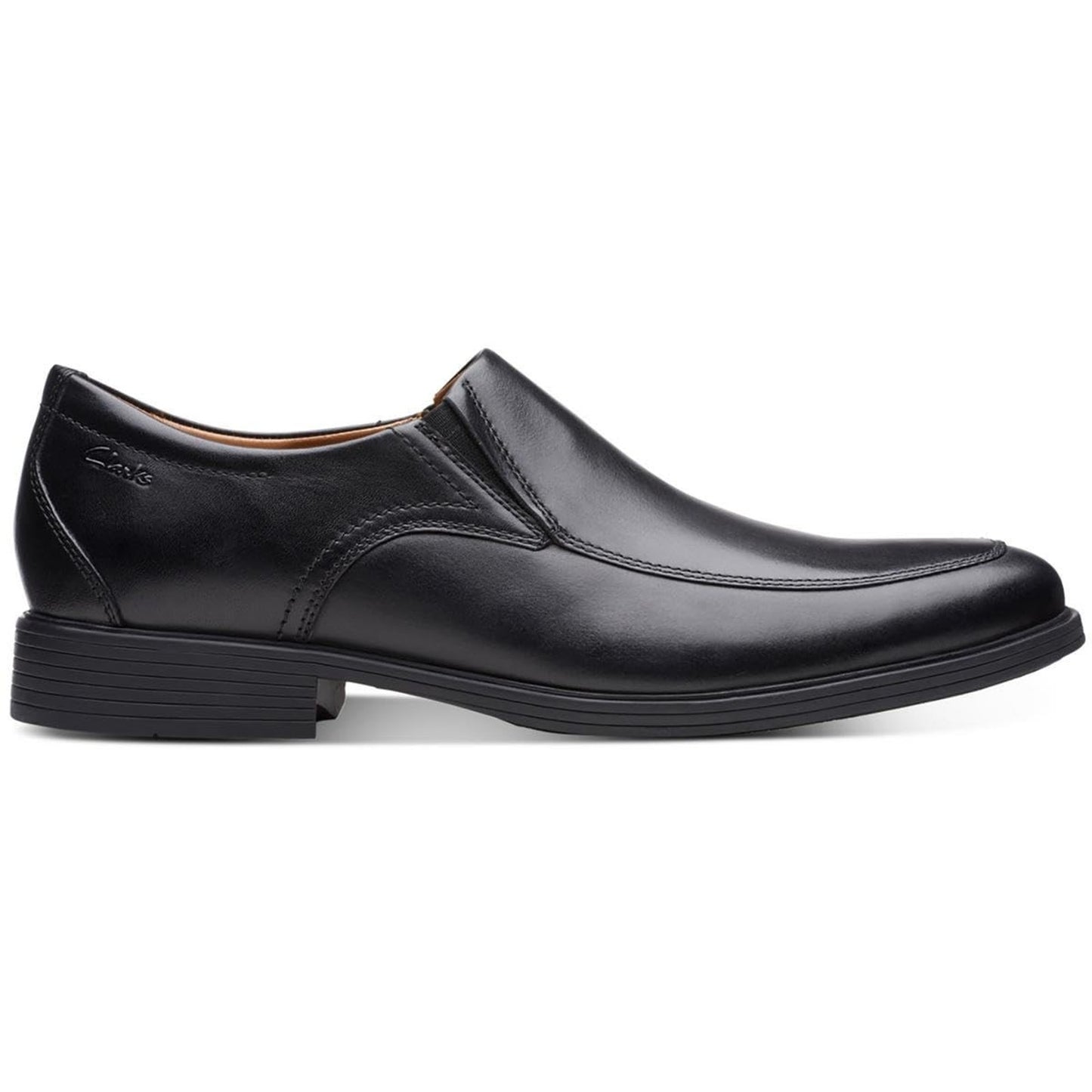Clarks Whiddon Step Loafers Men's Shoes Black Leather US 9.5 M