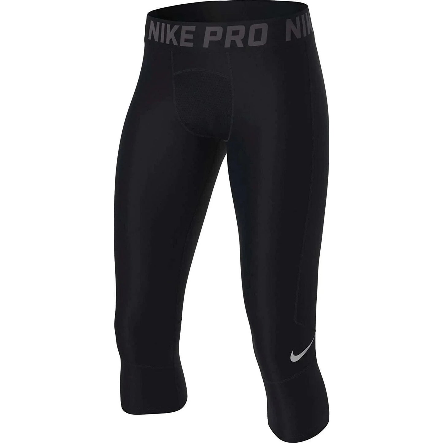 NIKE PRO 3/4 LENGTH BOY'S TIGHTS SIZE Medium NEW BV3506 091 Black