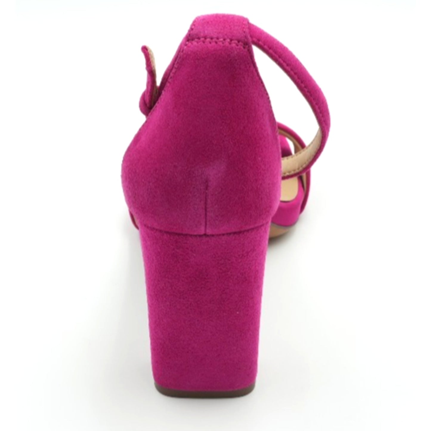 Stuart Weitzman Joy suede sandals in a Rose Pink color Size 9.5 Wide