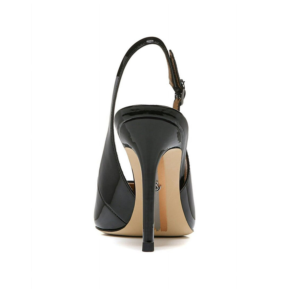 Sam Edelman Women's High Heels Hazel Sling Black Leather Size 8.5