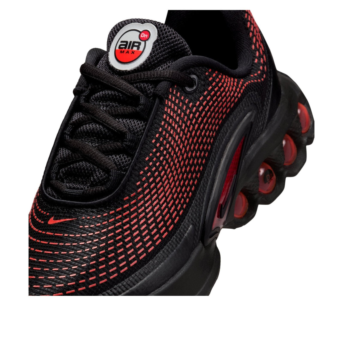 Nike Air Max DN (GS) Running Shoes BRED Black/Crimson Size 5 Y / 6.5 Women