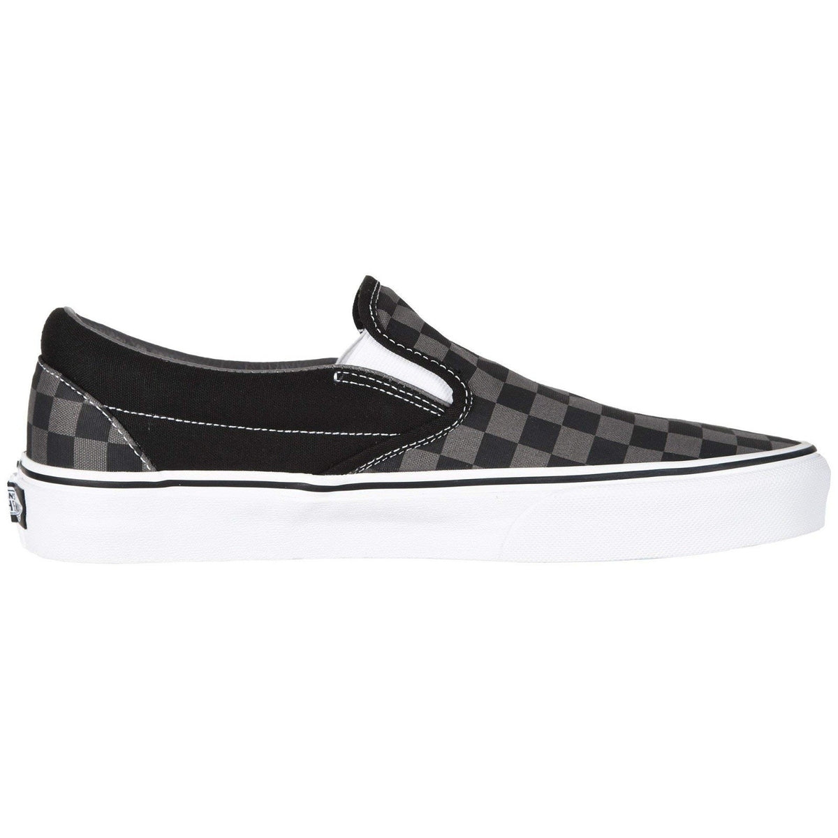 VANS CLASSIC SLIP ON Checkerboard Shoes Sneaker Black/ Gray Men 8.5 / Women 10