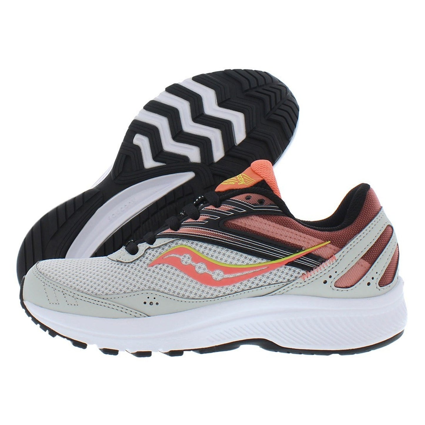 Saucony Cohension 15 Womens Shoes Size 7.5, Color: Fog/Sunstone Vert