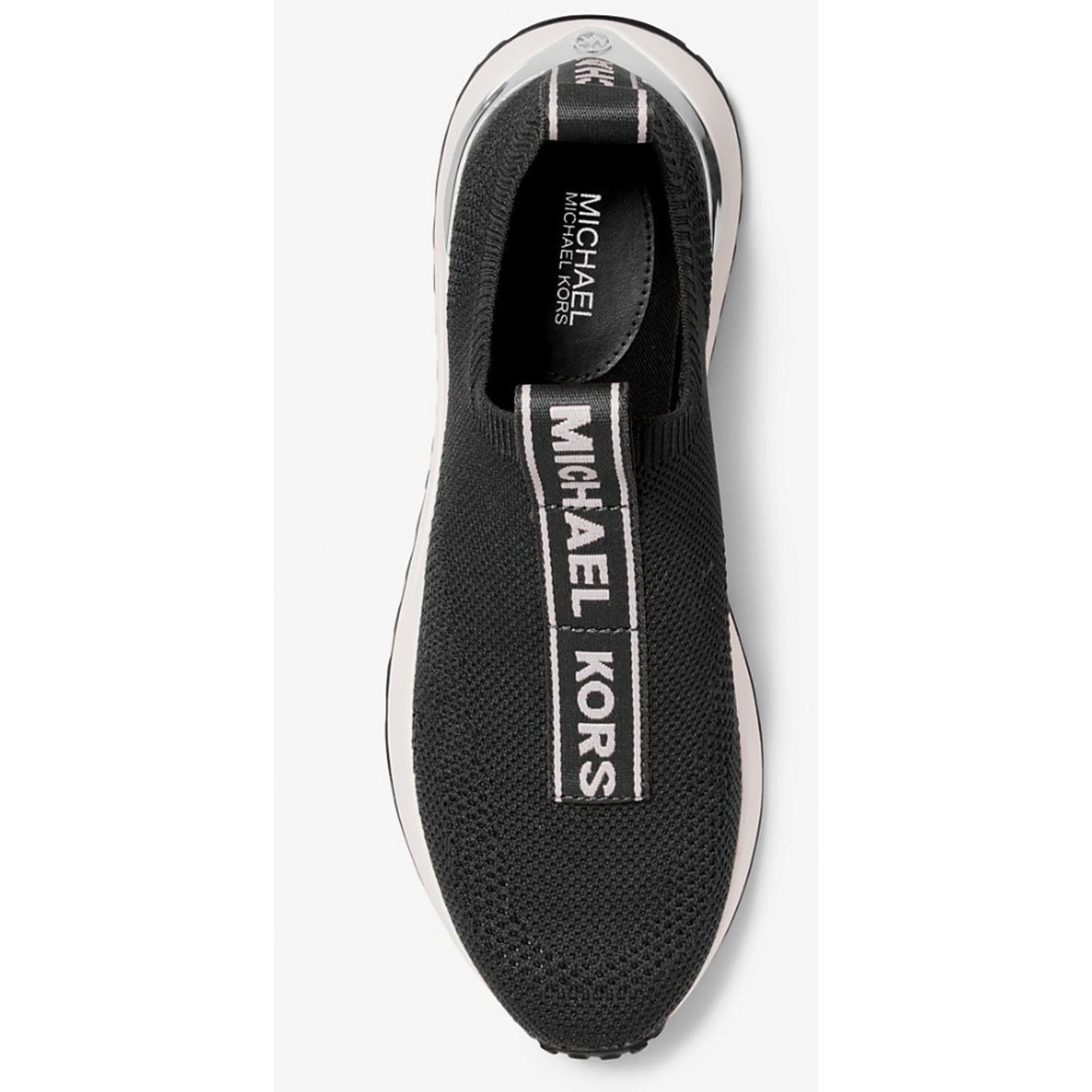 MICHAEL KORS women Bodie Knit Slip-On Sneaker stretched fabric Size 8.5 M