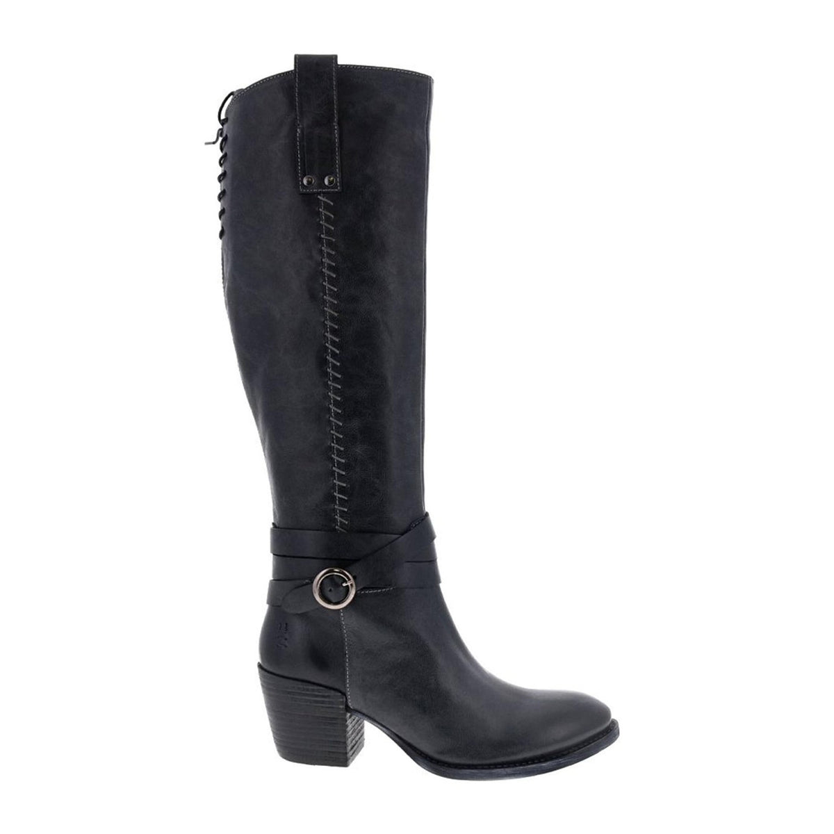 ROAN BY BED STU Women's Garner Black Pull up Boots - Leather 9 M