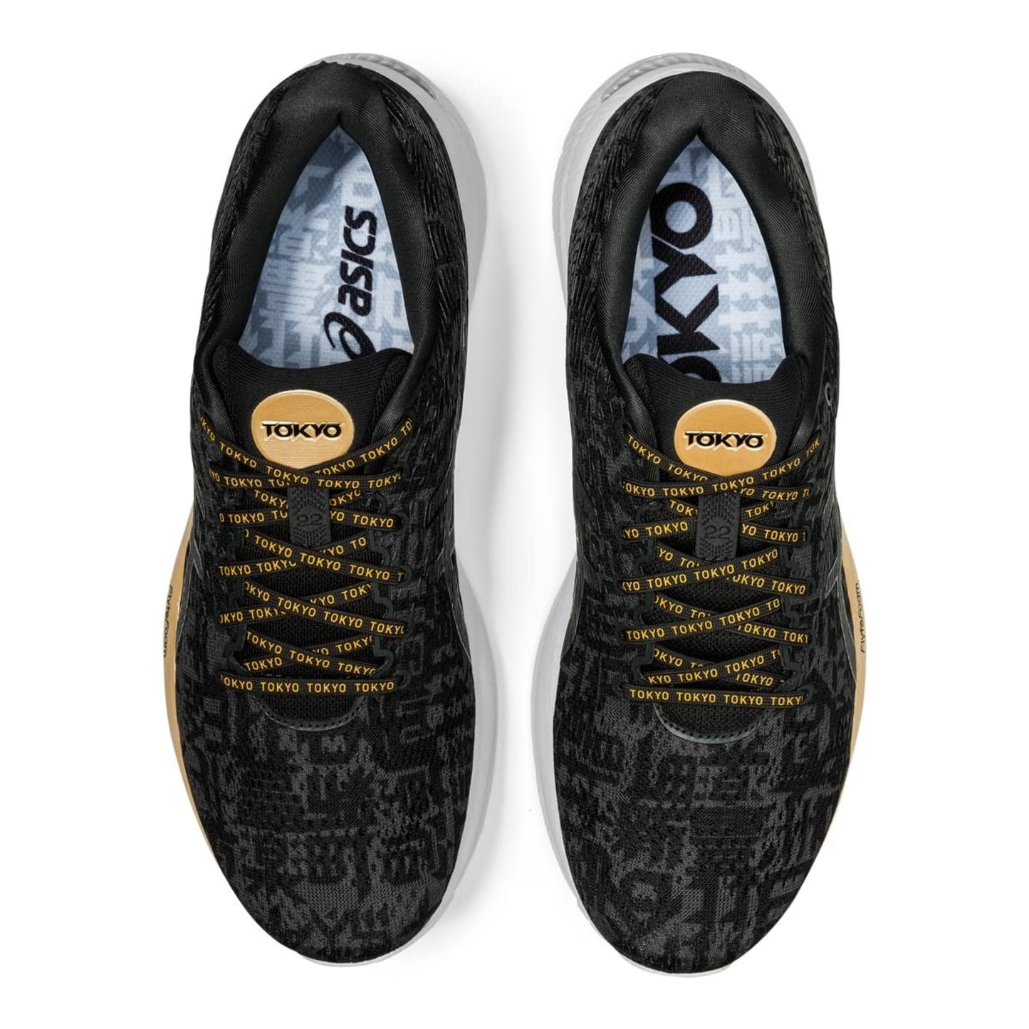 ASICS Gel-Cumulus 22 TOKYO Men's running Shoes Black/Graphite Grey 10 M