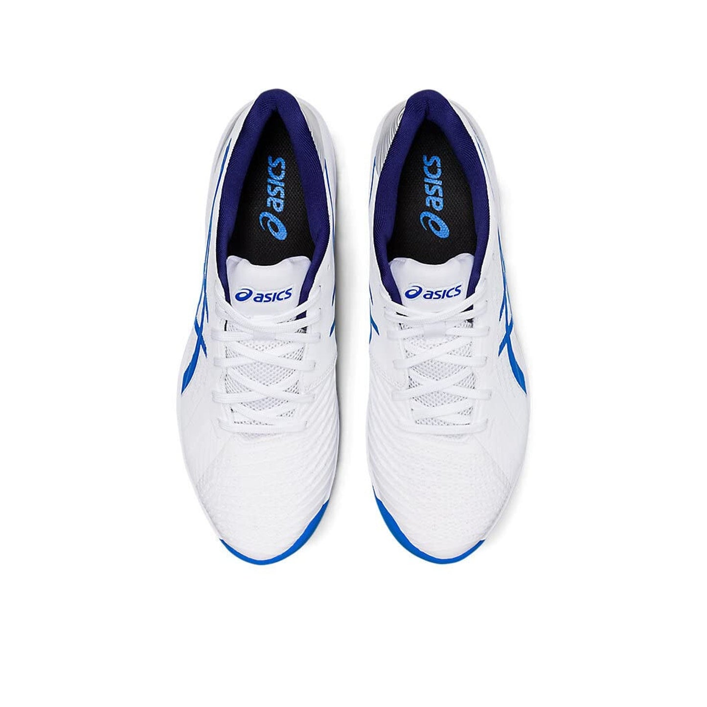 ASICS Men's Solution Swift FF White/Electric Blue Tennis Shoes Size 11.5 M