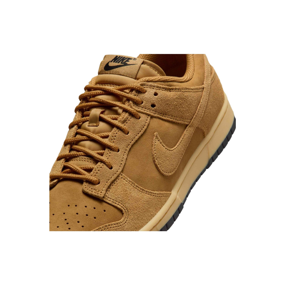 Nike Dunk Low Retro SE Men’s Sneaker Wheat/Black Leather Lace-Up Size 10.5 Men
