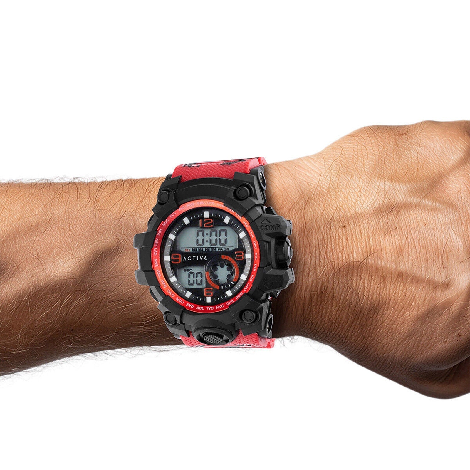 Activa X Invicta Men's Watch - 54.5mm, Red (ACW435-001) Invicta
