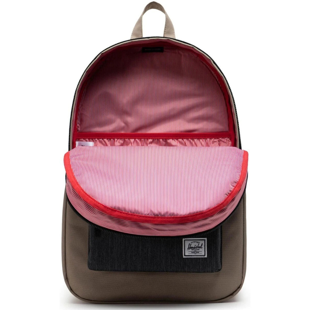 NEW Herschel BackpackSettlement Timberwolf/Black Denim Laptop 15 inch, One Size