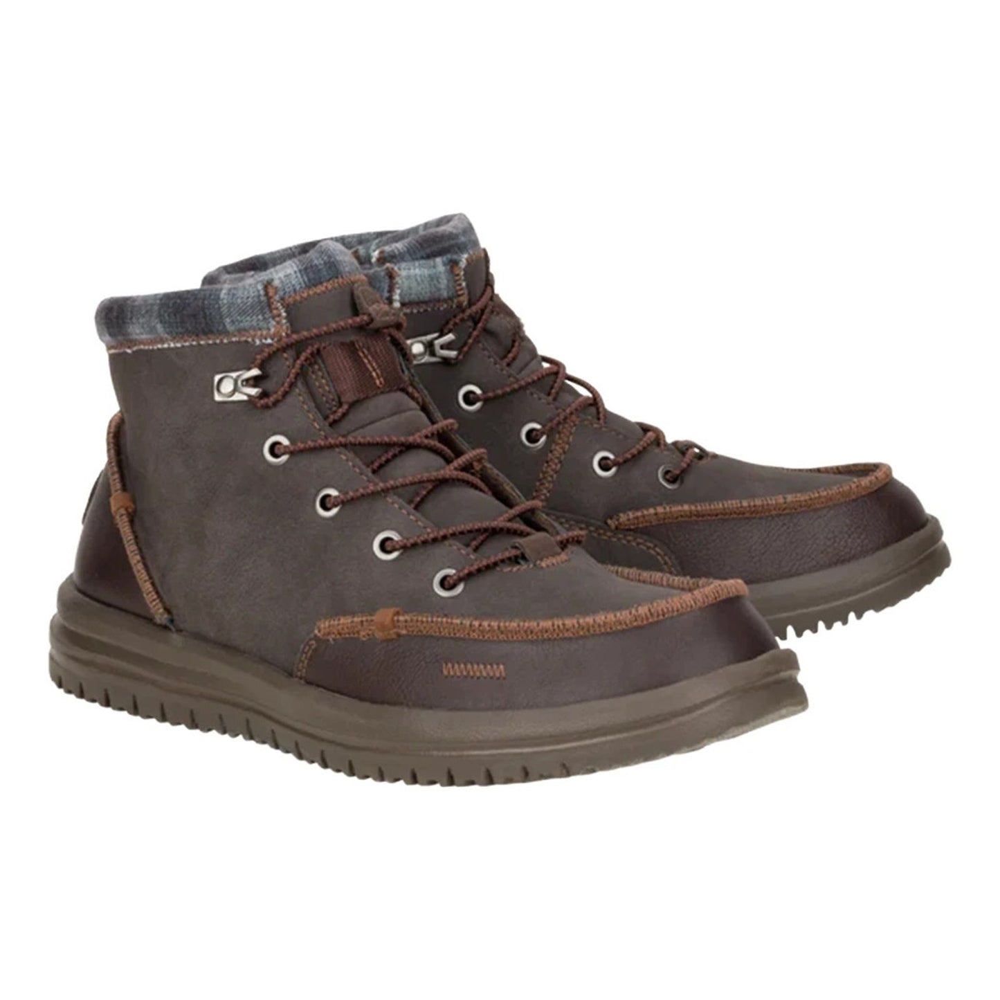 Hey Dude Bradley Classic Men’s Brown Lace Up Casual Boots US Size 15 M