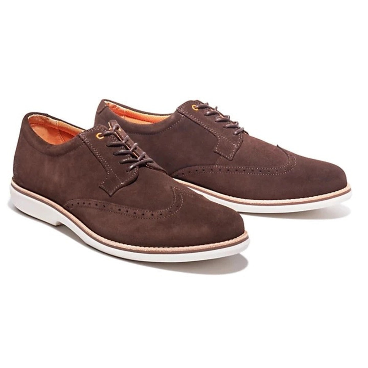 Timberland Men's City Groove Brogue Dark Chocolate Suede Oxford Shoes 9 M