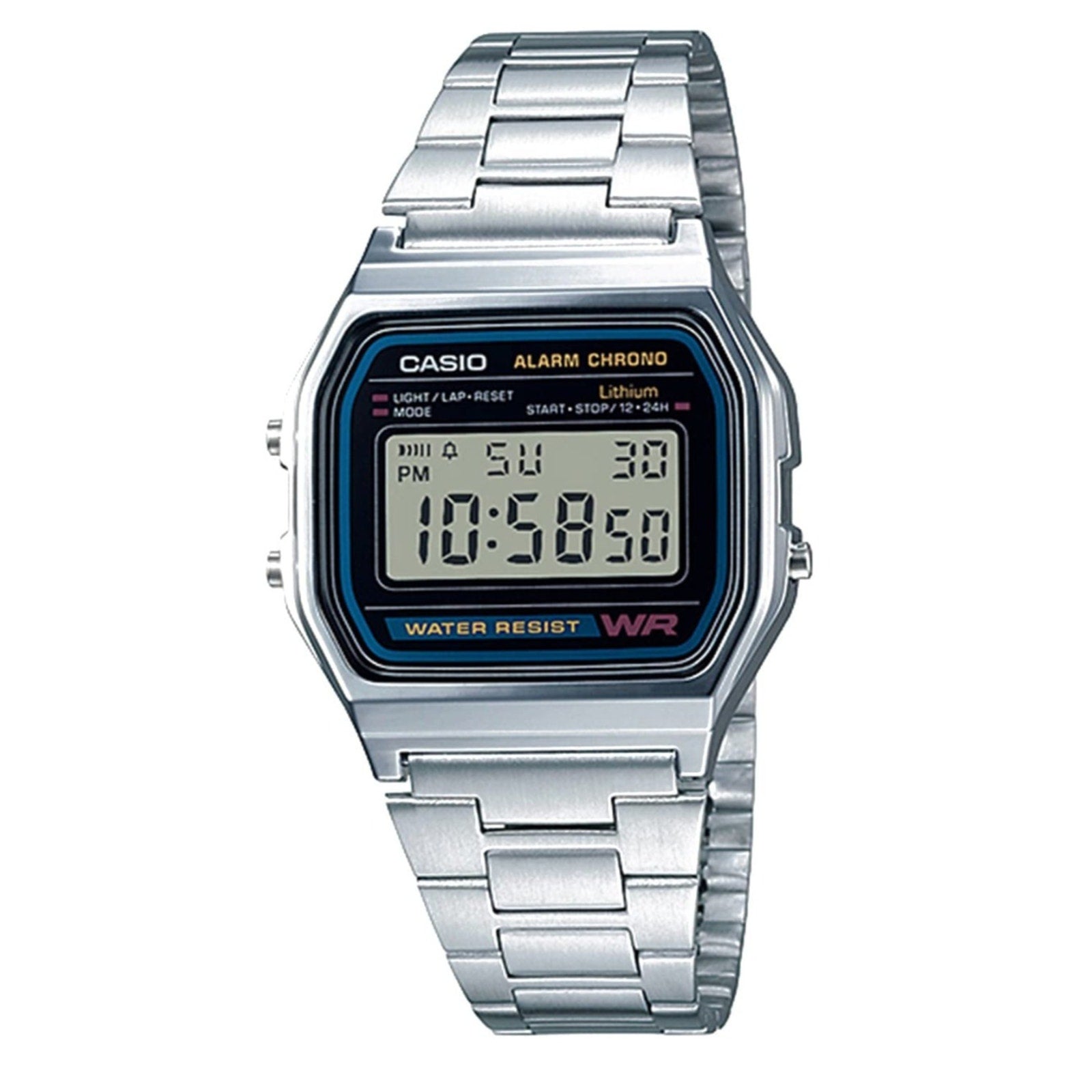 Casio A158WA Series | Unisex Digital Watch | Vintage | WR | 100 SEC Stop Watch Casio