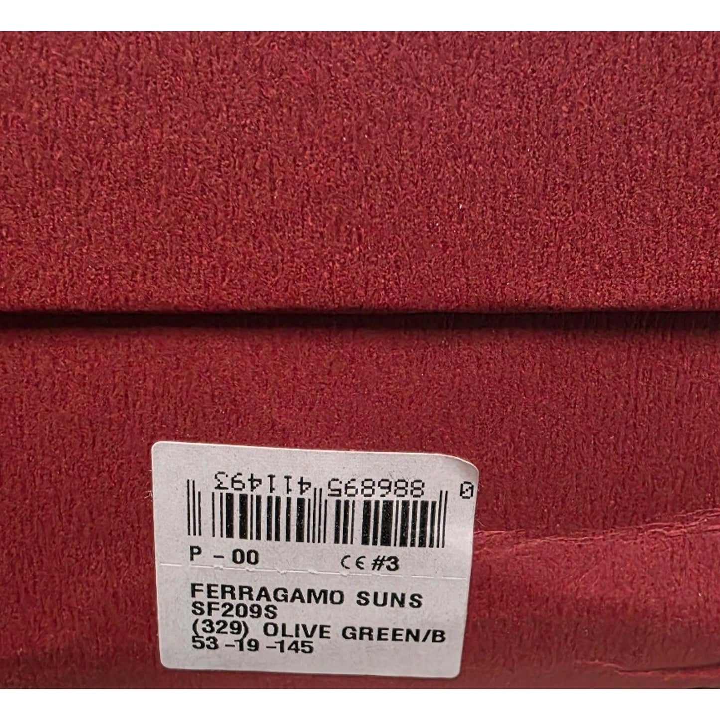 Salvatore Ferragamo Sunglasses SF209SM - Olive Green/ Blue 53-19-145 Salvatore Ferragamo