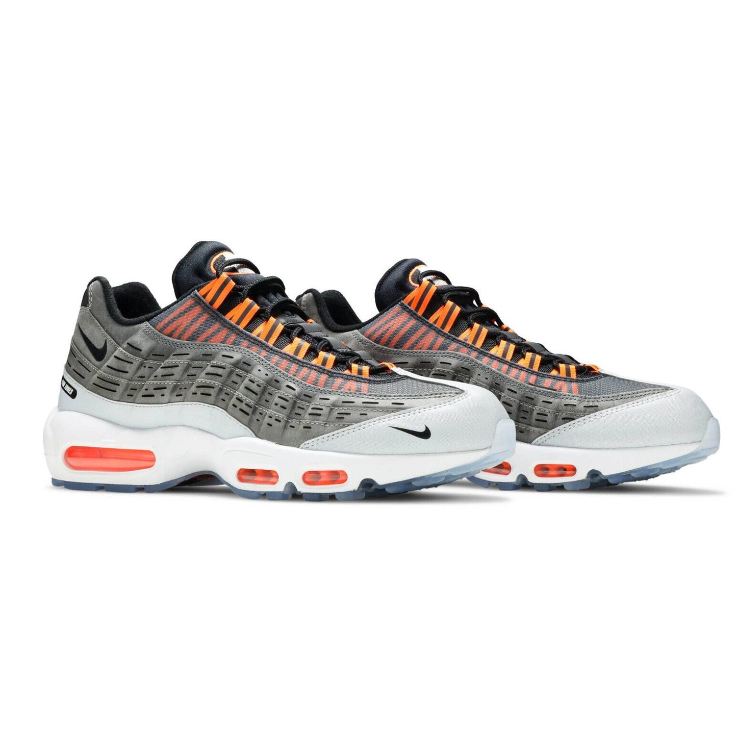 Nike Air Max 95 Kim Jones Mens Black Total Orange Dark Grey Shoes Sz 9