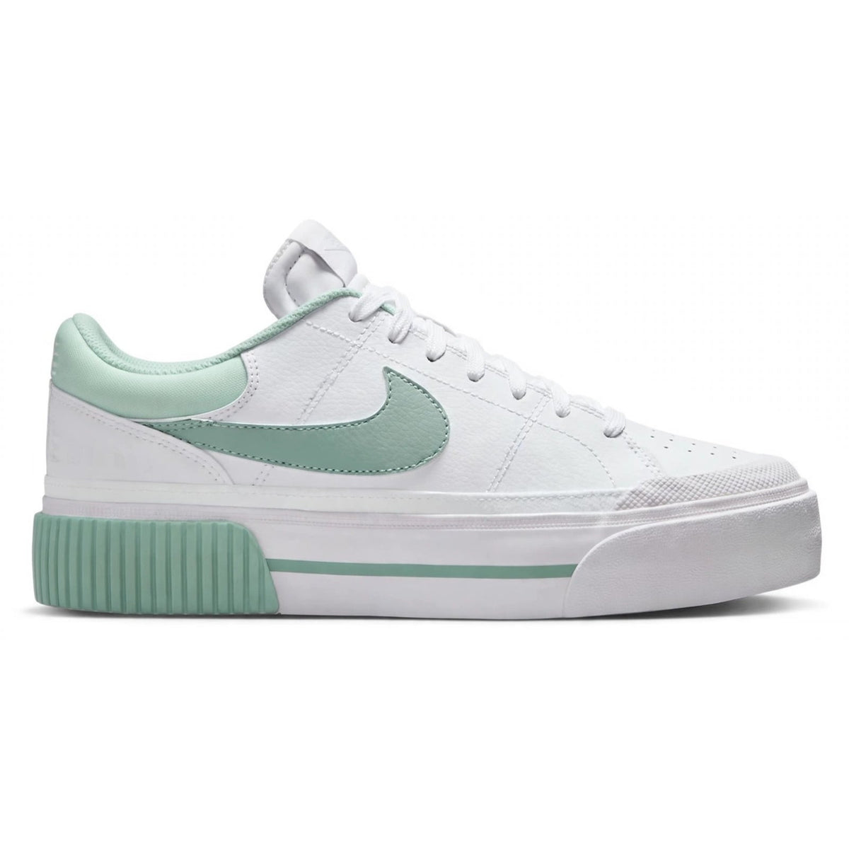 Nike Court Legacy Lift Womens Platform Sneakers White Mint Green Size 8