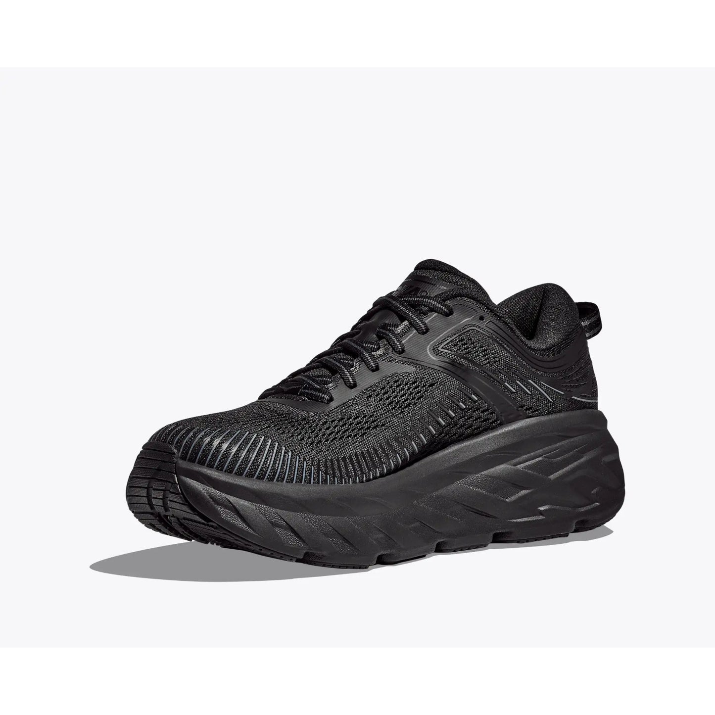 Hoka One One Bondi 7 Mens Running Shoes Black Size 8