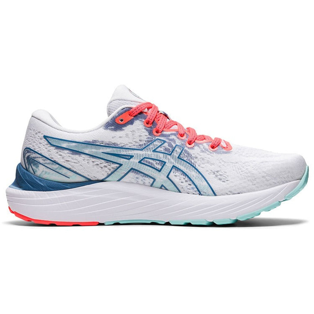 ASICS Gel Cumulus 23 Women's Running Shoes , White/Grey Floss 7.5 M