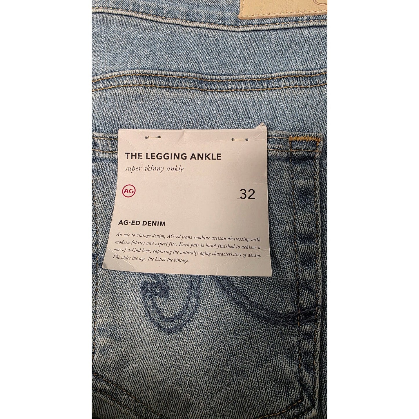 AG Adriano Goldschmied Mari Cloud Soft 27Years Ventura Size 32