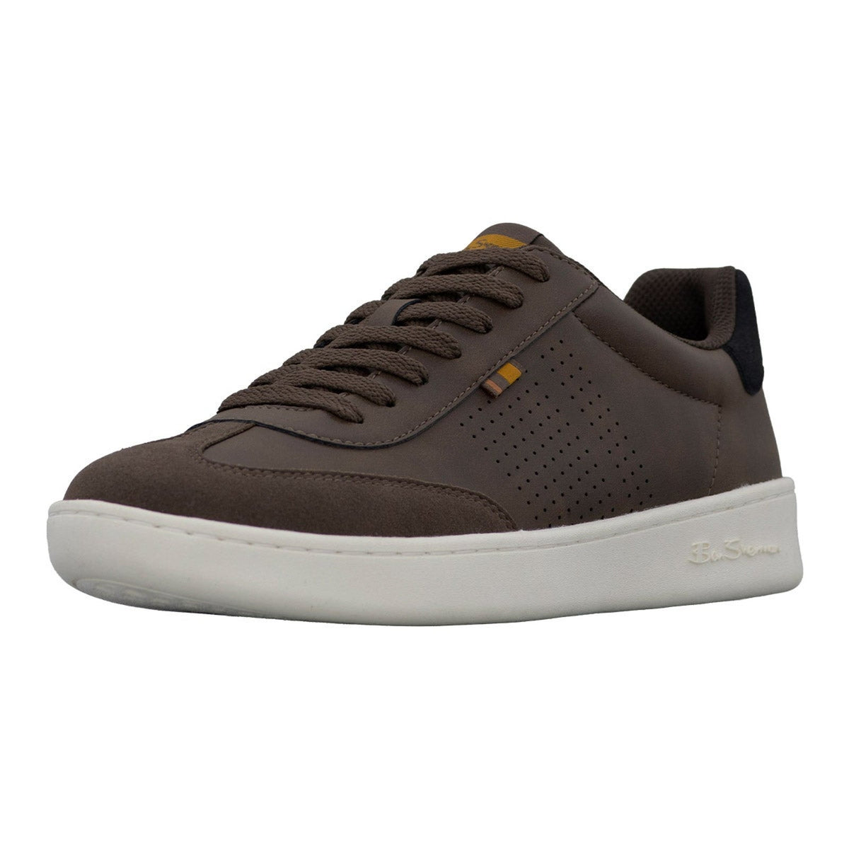 Ben Sherman Men's Sneaker Memory Foam Navy Brown Lightweight LaceUp Size 12 M