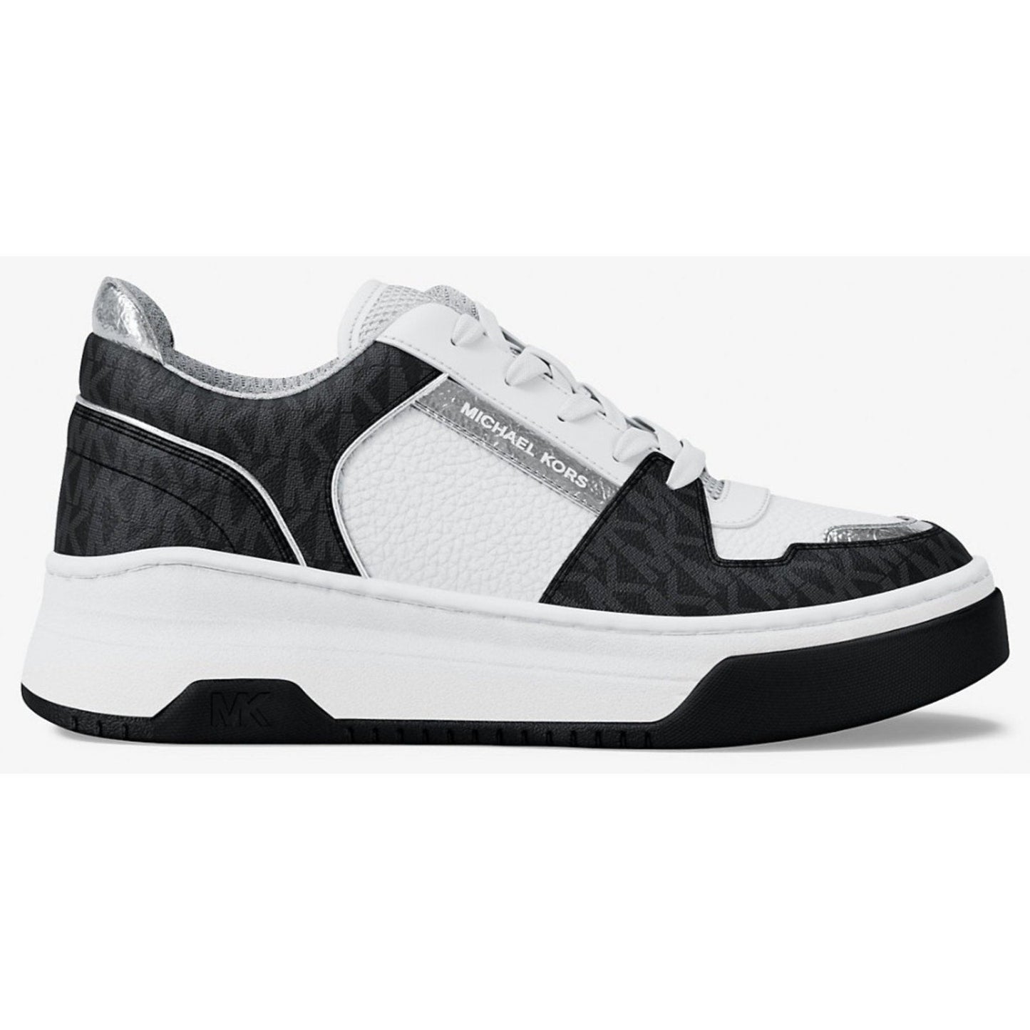 Michael Kors Lexi Women’s Sneaker White black Mixed-Media Size 8.5 New In Box Michael Kors
