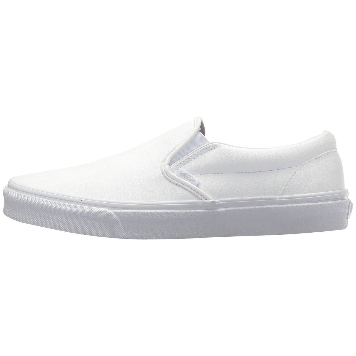 VANS Classic Men's Slip-On Shoes Classic Tumble True White Leather Size 10 M