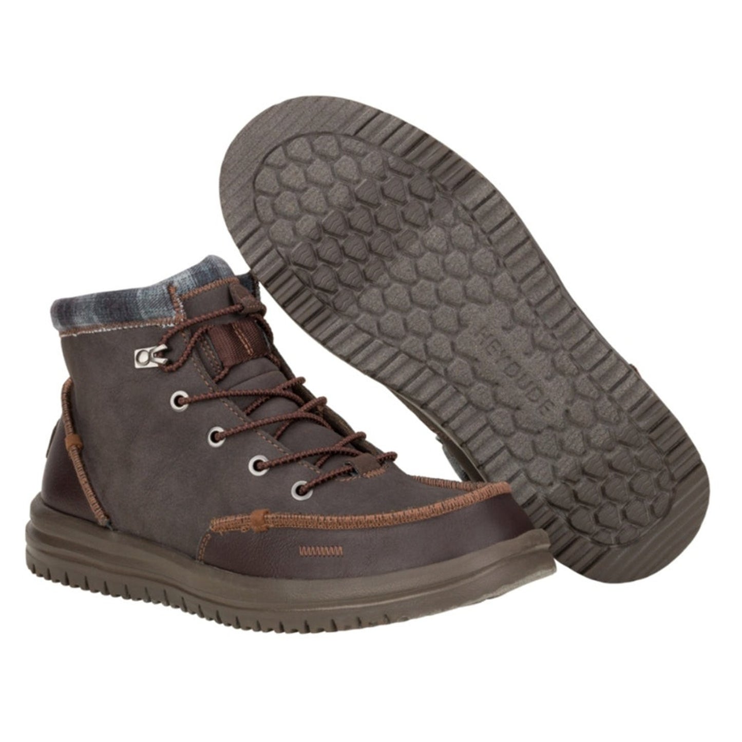 Hey Dude Bradley Classic Men’s Brown Lace Up Casual Boots US Size 15 M