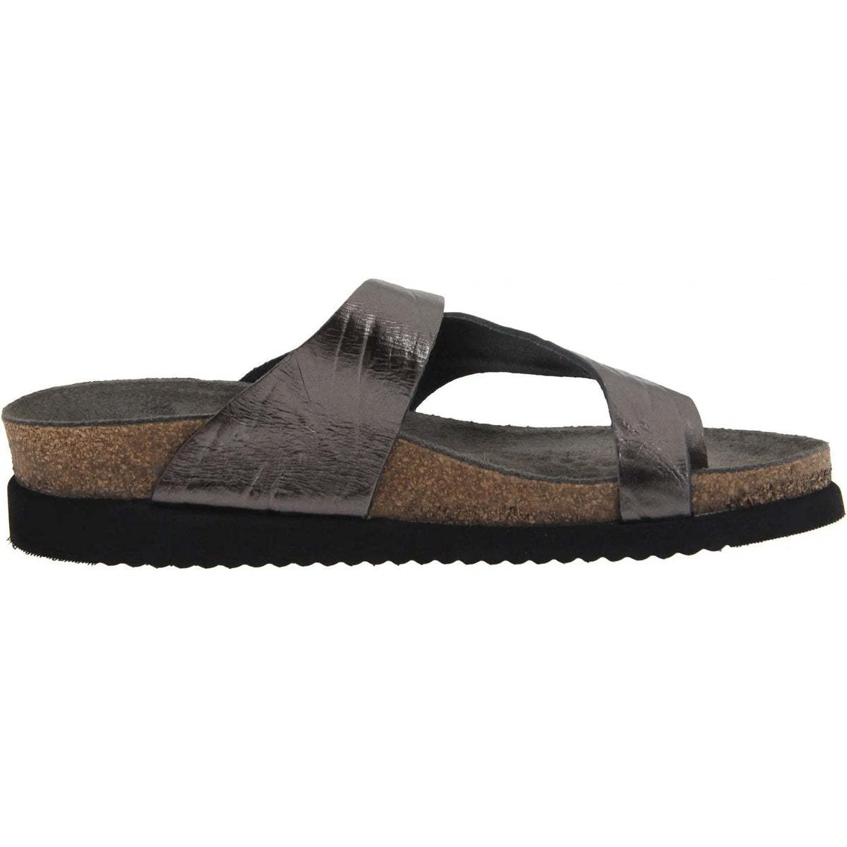 Mephisto Helen Women's Thong Sandals Metallic Silver Leather 10