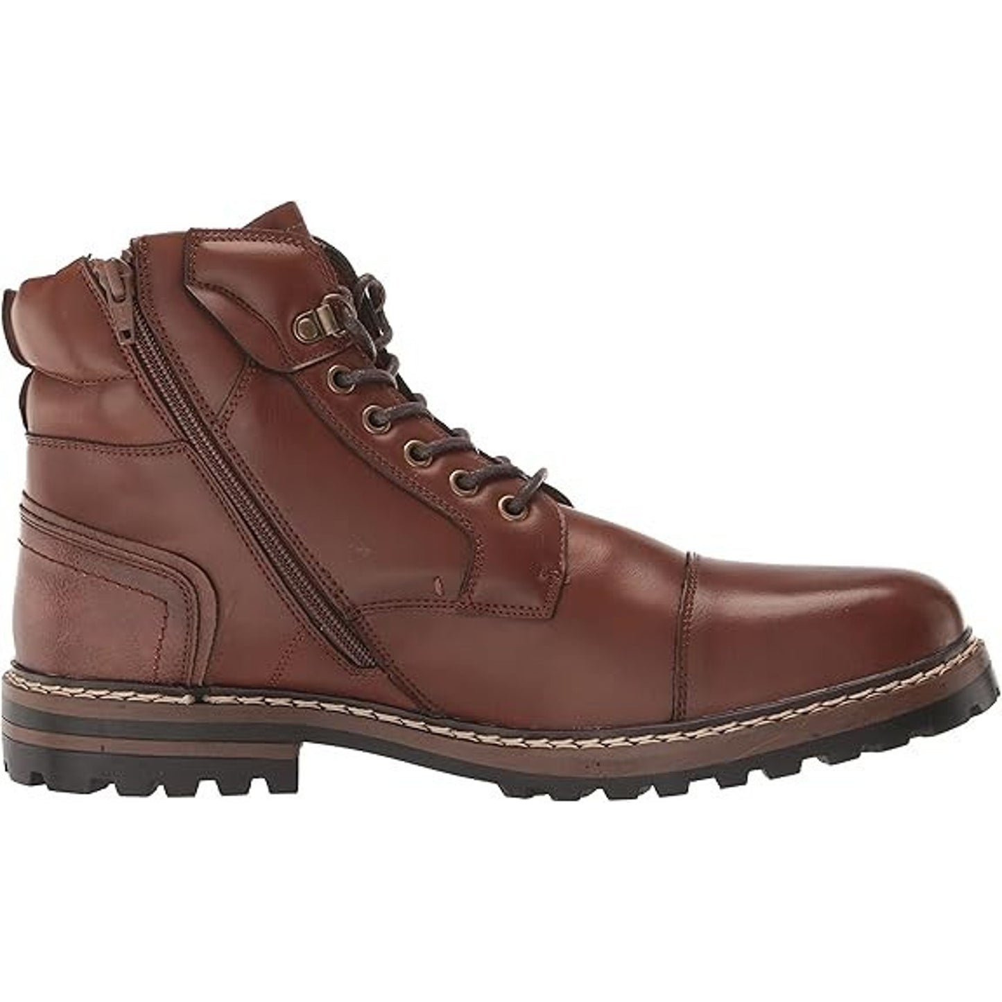 Madden M-SALUS Men's Combat Boot Cognac Size 10.5 M