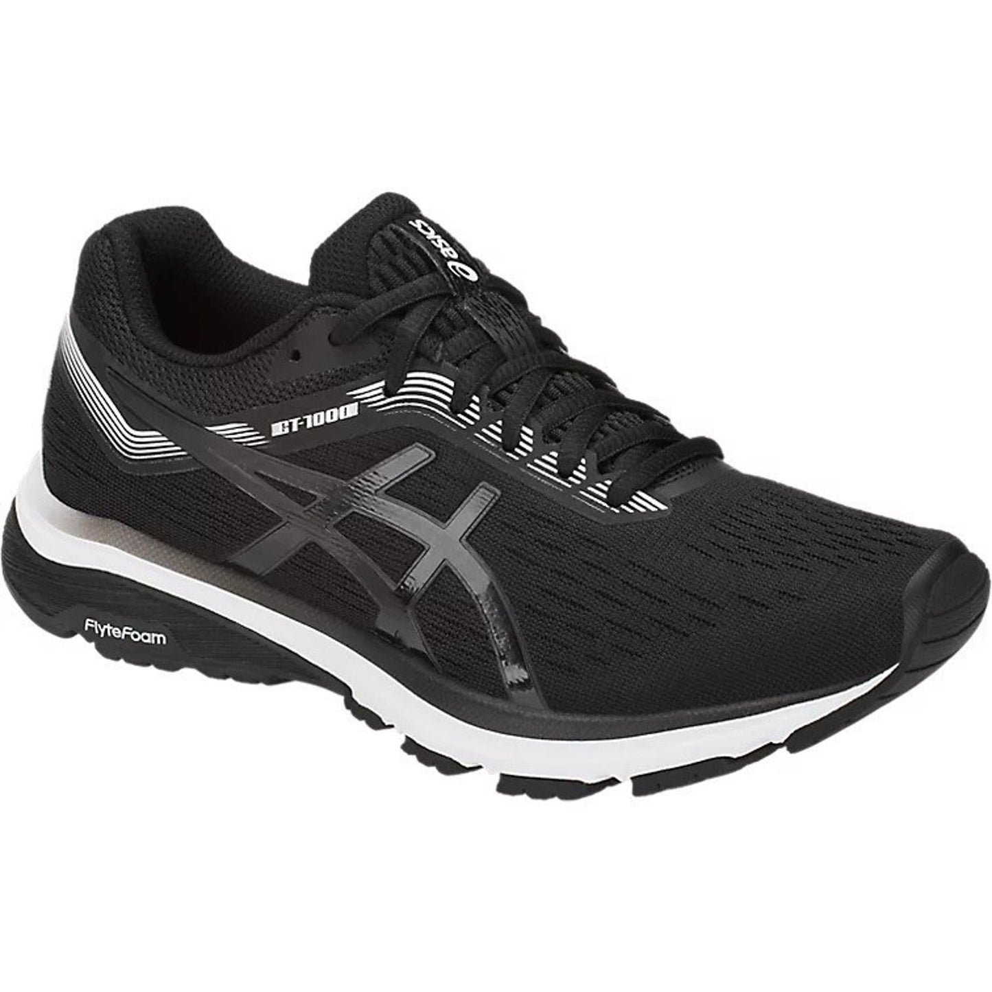 Asics GT-1000 7 Mens Running Shoes Black/White Size 10.5 M
