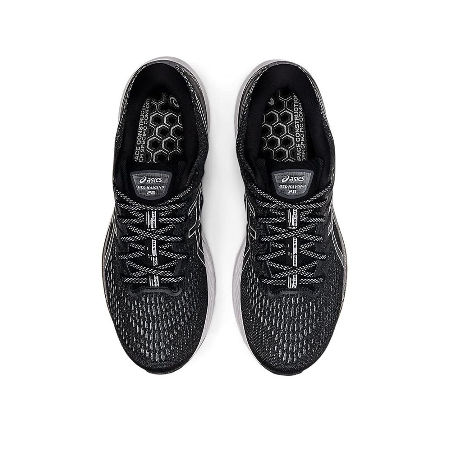 Asics Men's Gel Kayano 28 Running Shoes Black/White 12.5 M