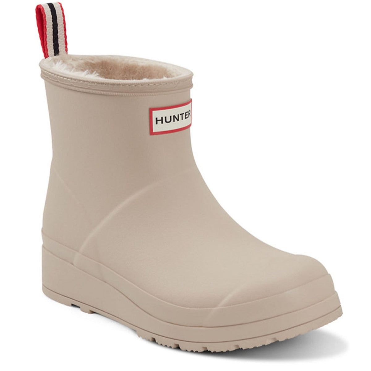 Hunter Women's PLAY Insulated Short Rain Boots, Light Brown Size 9