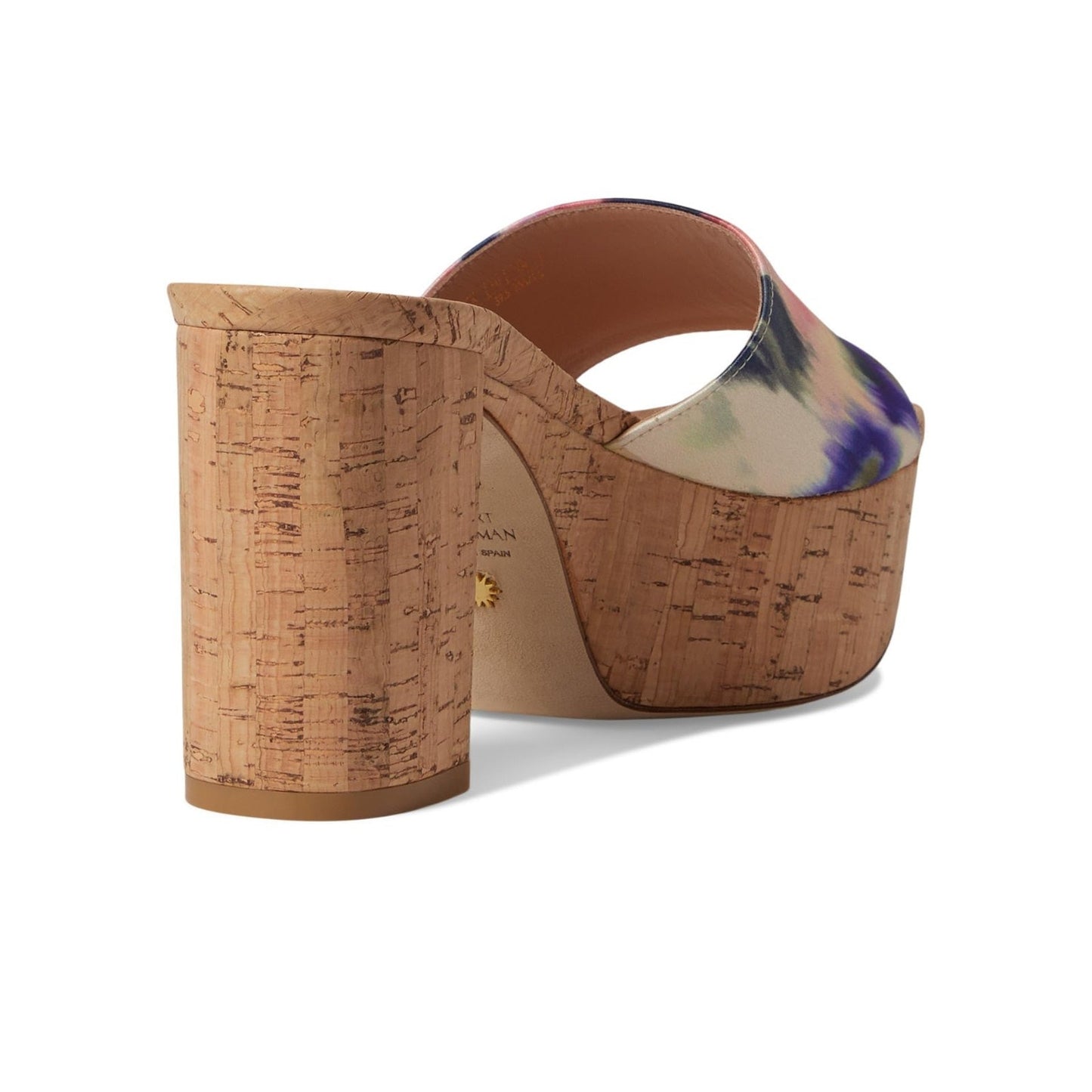 Stuart Weitzman Squarehigh Platform 95 Sandal Multi Block Heel Women's 9 B