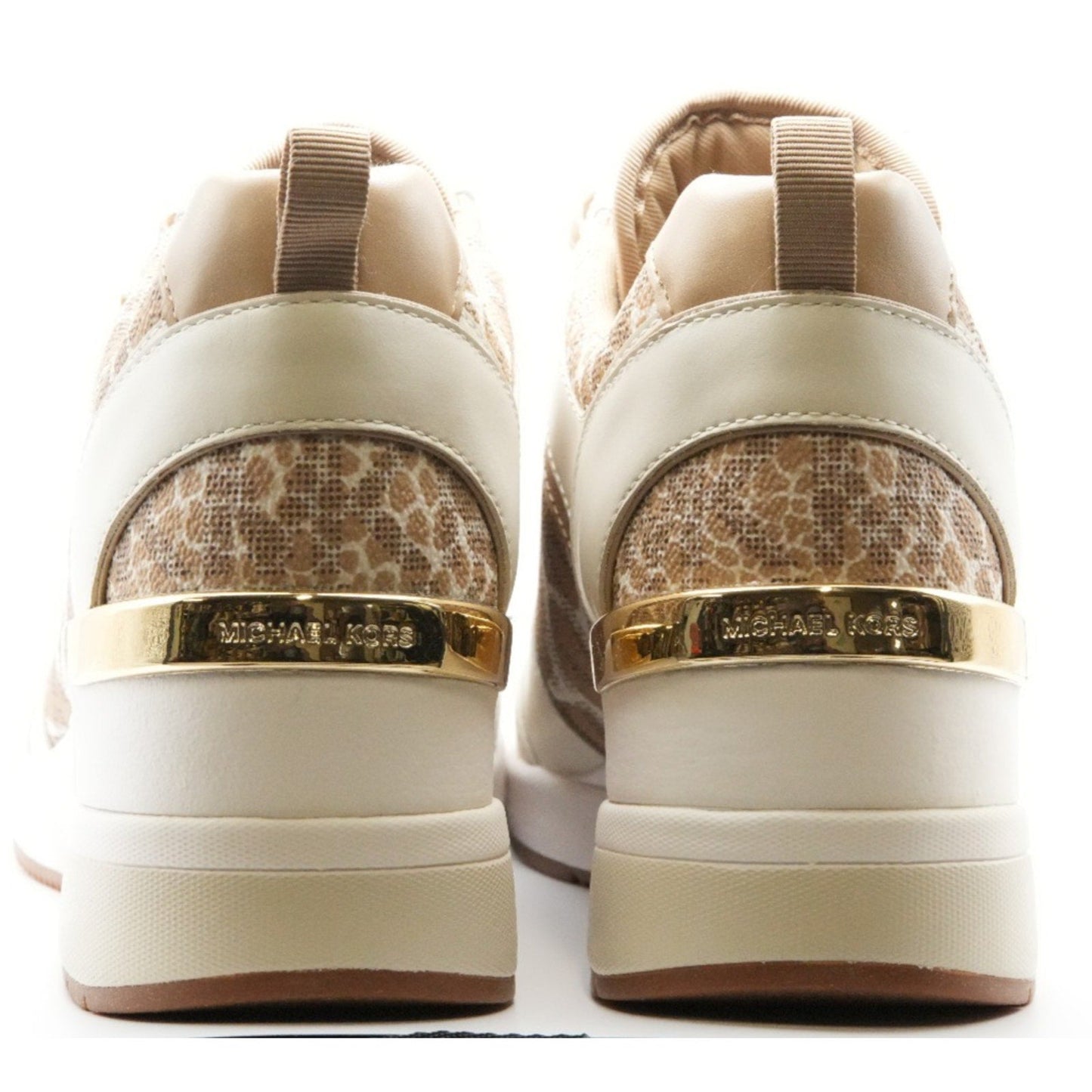 Michael Kors Georgie Trainer Shoes Womens Leopard signature 8.5 M Michael Kors