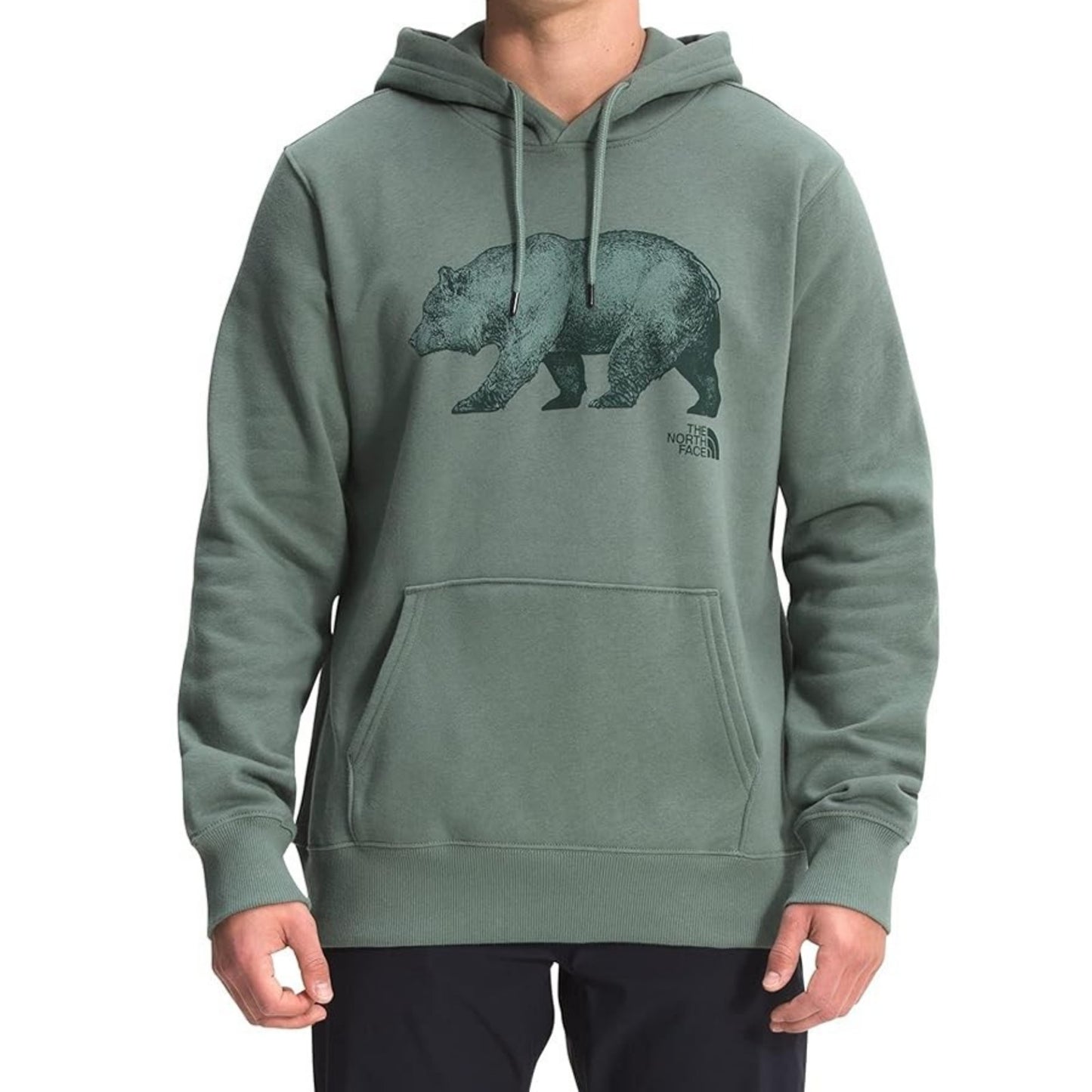 THE NORTH FACE Men's TNF Bear Pullover Hoodie - Laurel Wreath Green, Large