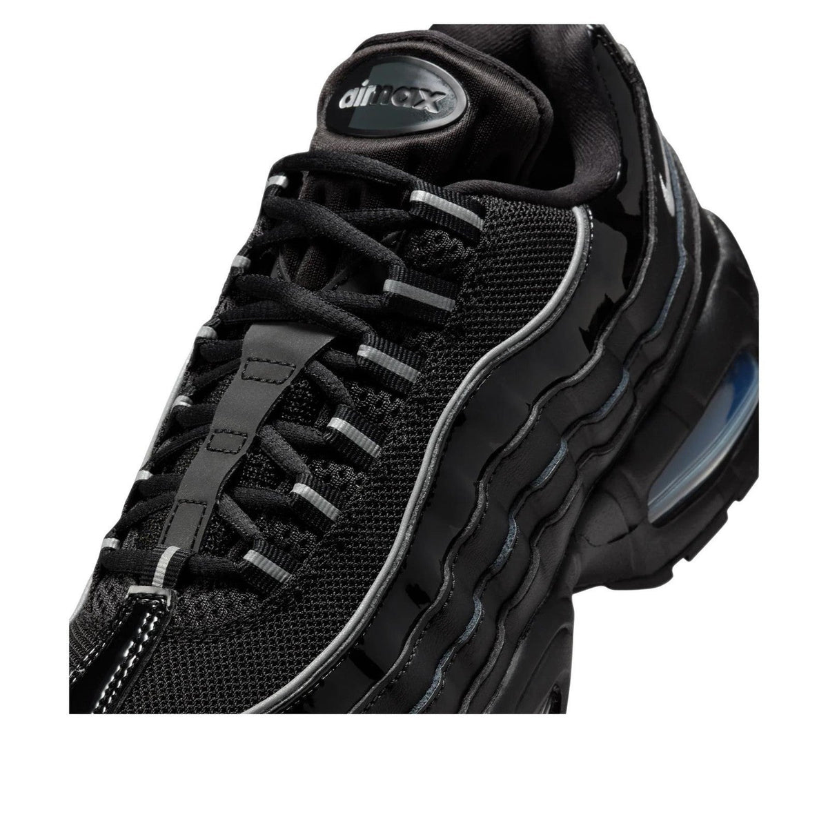 Nike Air Max 95 Big Bubble Triple Black Casual Running Sneaker Men 6.5 / Women 8
