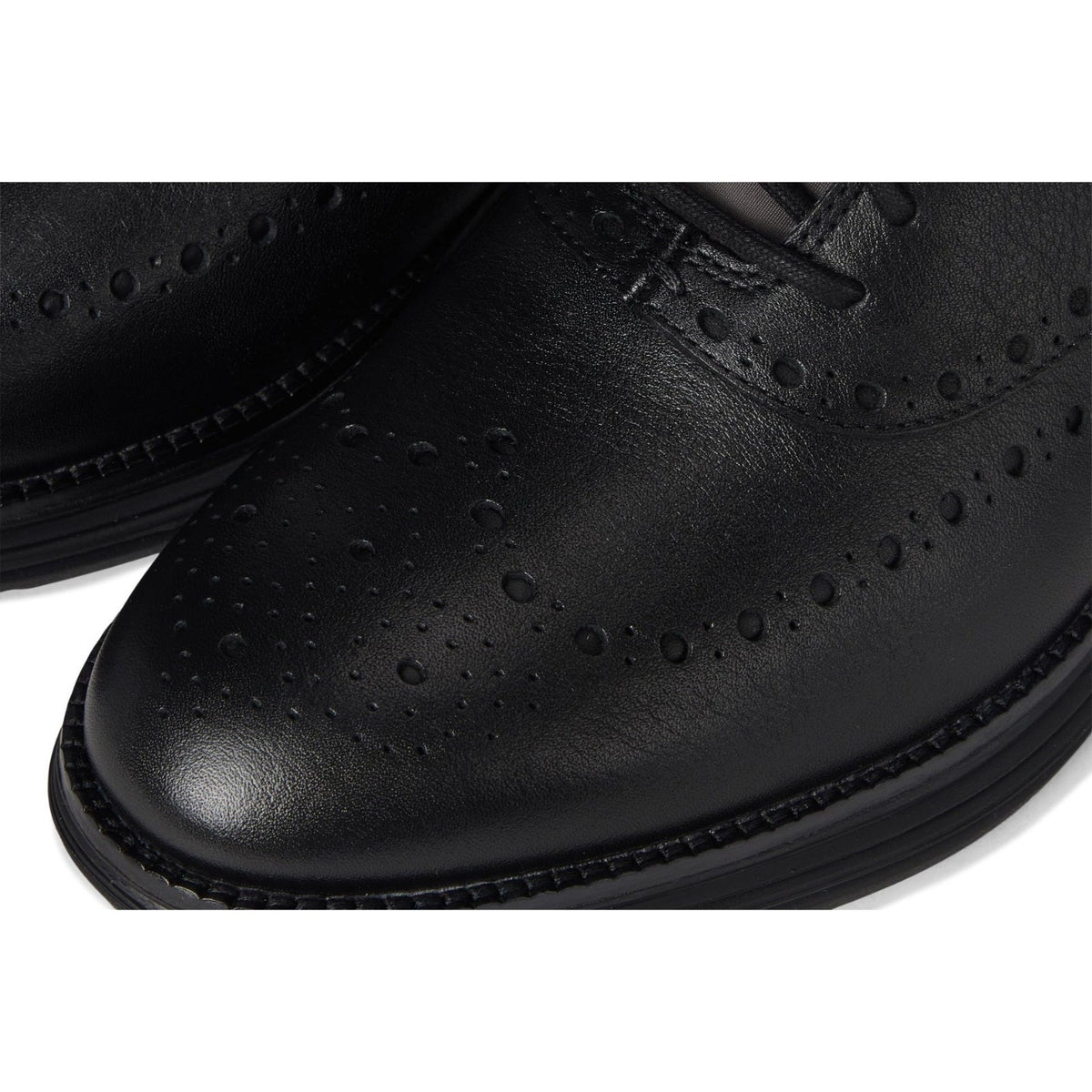Cole Haan Øriginal Grand Men's Ultra Oxfords Wingtip Shoes Black Leather Size 12