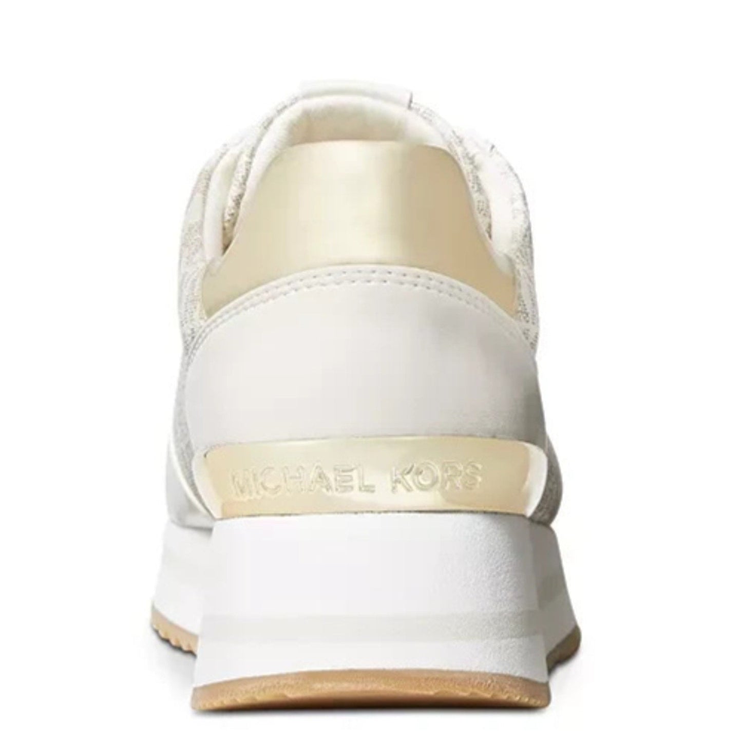 Michael Kors Women's Monique Knit Running Trainer Sneakers Cream Size 9 M Michael Kors