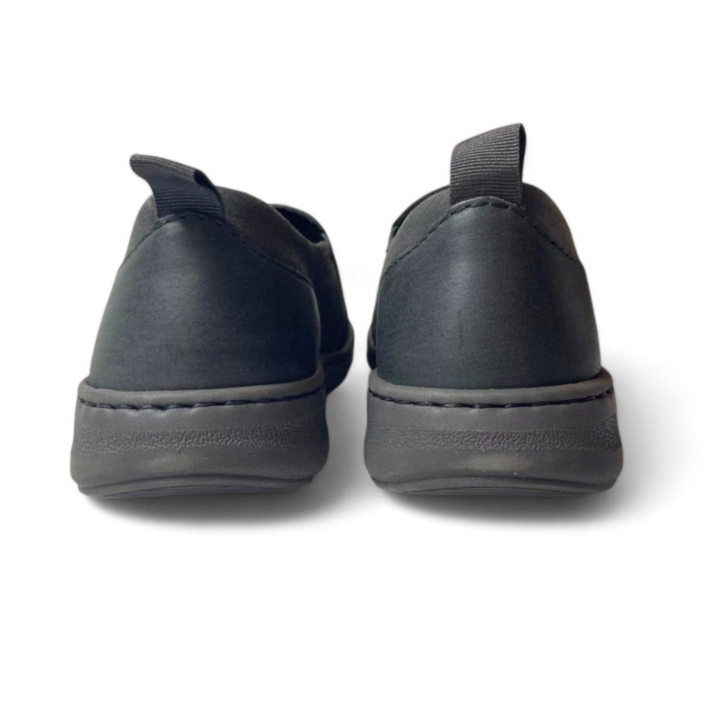 Born Mens Morgan Slip-On Casual Sneakers Dark Grey/Black Dist Suede Size 8.5 M