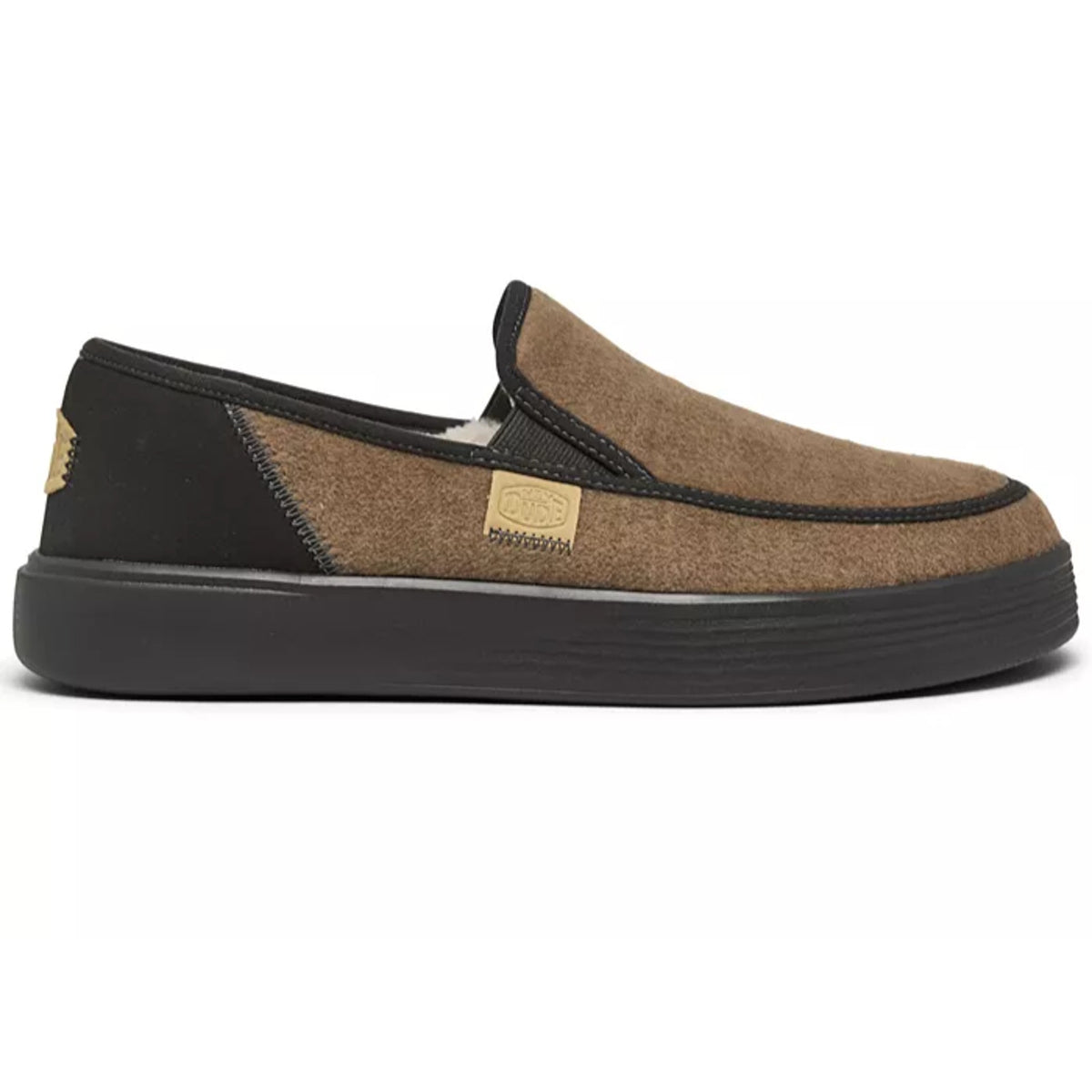 Heydude Men's Sunapee Warmth Casual Slip-On Moccasin Sneakers Brown Size 8