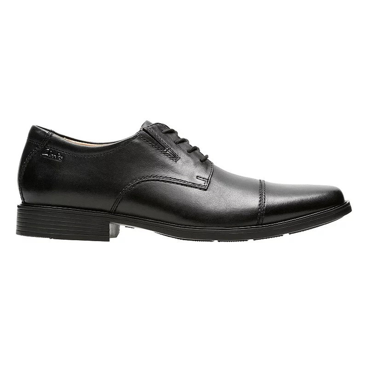 Clarks Men's Shoes Tilden Cap Oxford Black Leather Size 9 M