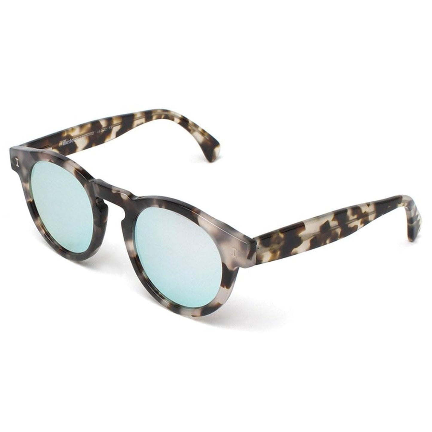 Illesteva Leonard Mirrored Sunglasses White Tortoise/Silver Mirror L-68SM Women Illesteva